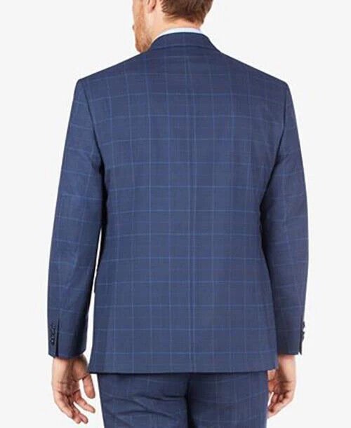 Translation missing: en.Sean John Msalisbury Men's Classic-Fit Check Suit Separate Jacket Bright Blu-38R