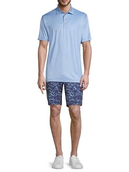 Translation missing: en.Peter Millar Men's Salem Stretch Tropical Camo Performance Shorts Sport Navy-36