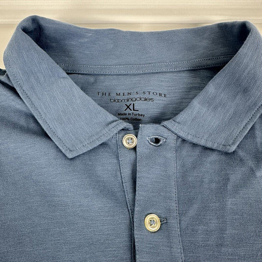Translation missing: en.The Men's Store at Major Dept Store Cotton Slub Polo Shirt Coronet Blue-XL