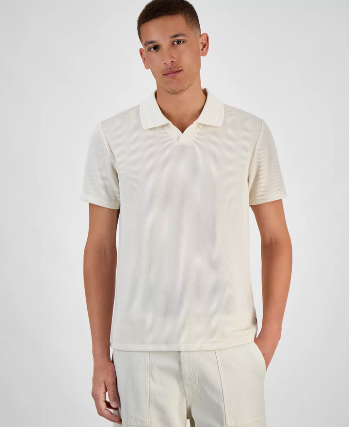 Translation missing: en.Guess Men's Polo Shirt Size 2XL Resort Sand Dante Rib Knit Short-Sleeve Reg Fit