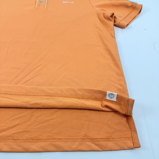 Translation missing: en.AGTAWH All Good Things French Terry Polo Mens Size Large Melon Orange Cotton