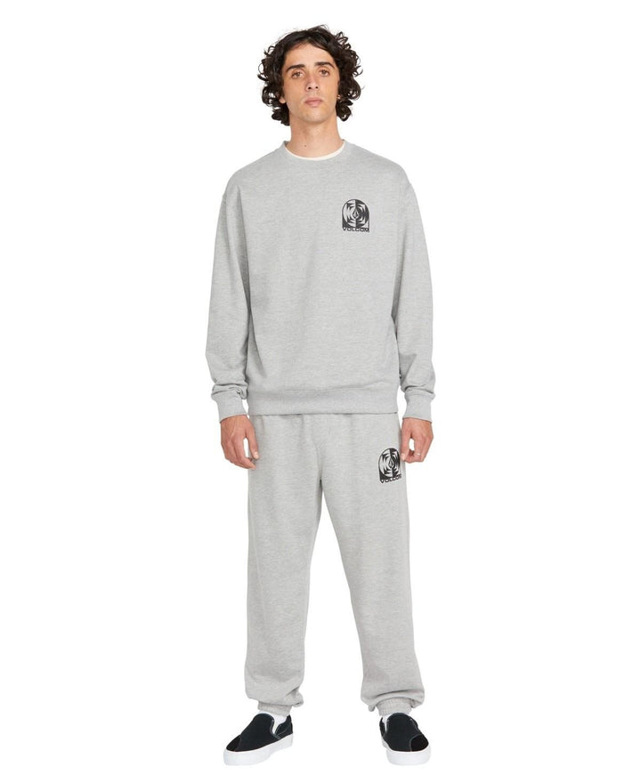 Translation missing: en.Volcom Men's Echo Chamber Crew Neck Fleece Sweatshirt, Heather Grey, X-Large