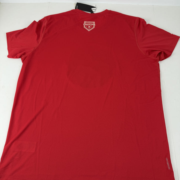 Translation missing: en.Adidas Peat Running Carrera Training Graphic Peachtree Logo T-Shirt Ruby Red-XL