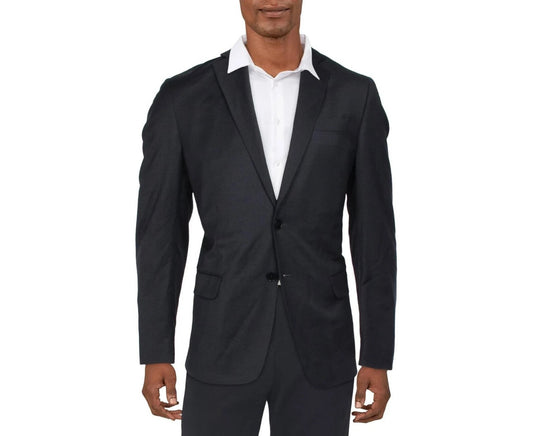 Translation missing: en.AX Armani Exchange Men's Modern-Fit Wool Pindot Blazer in Midnight Blue-38S