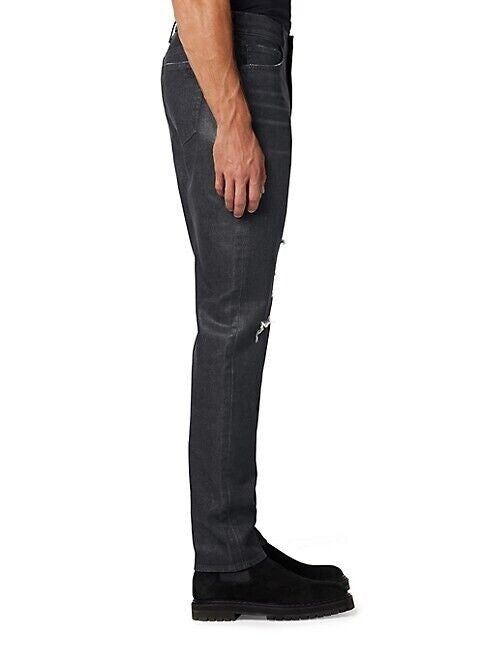 Translation missing: en.Joe's Jeans Men's The Dean Slim &amp; Tapered Coated  Destroyed Jeans in Heist-38/34