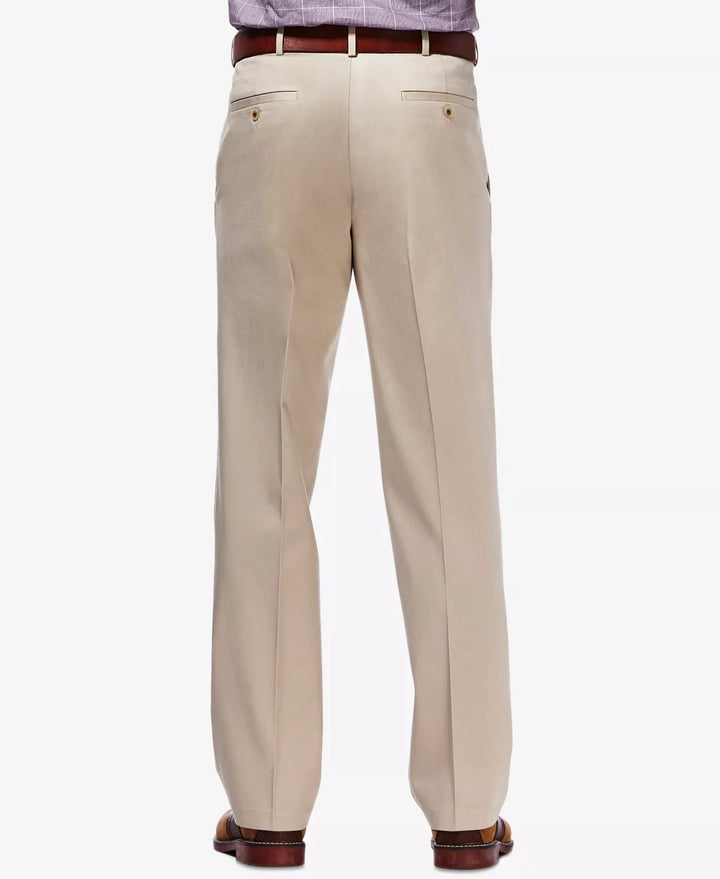 Translation missing: en.Haggar Men's Premium No Iron Khaki Classic Fit Flat Front Stretch Sand-32x32