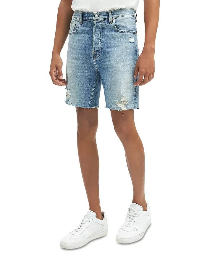 Translation missing: en.7 For All Mankind Cooper Vintage Relaxed Straight Fit Denim Shorts Cottonwood-30
