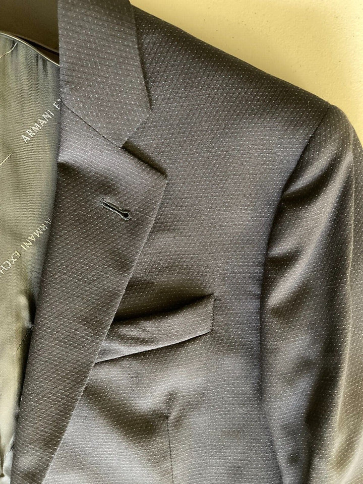 Translation missing: en.AX Armani Exchange Men's Modern-Fit Wool Pindot Blazer in Midnight Blue-38S
