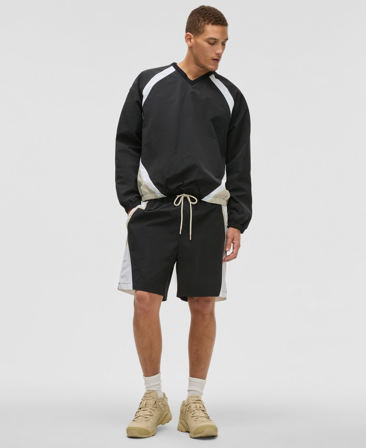 Translation missing: en.Mode of One Men's Pieced Track Shorts 6.5" Nylon Deep Black Multi-XL