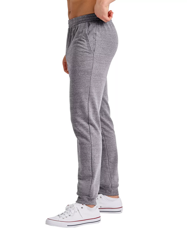 Translation missing: en.Hanes Men's Tri-Blend French Terry Jogger Pants Gray Black Heather-Medium 32-34W