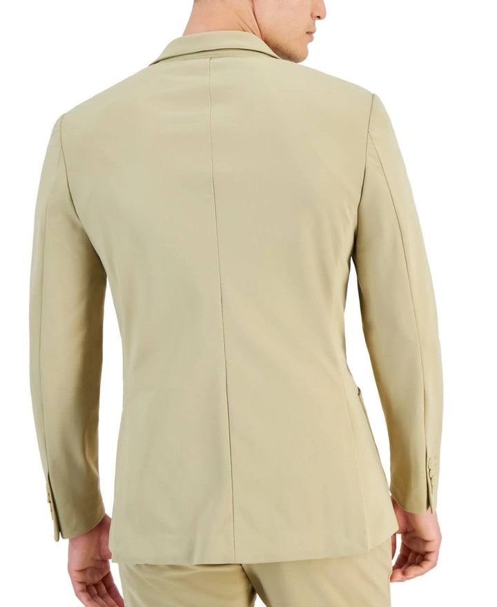 Translation missing: en.Alfani Patch Pocket Blazer Men's 2XL 48-50R Twill Beige Alfatech Notch Lapel