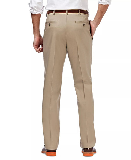 Translation missing: en.Haggar Men's Premium No Iron Khaki Classic Fit Pleat Pants Stretch Khaki-32x30