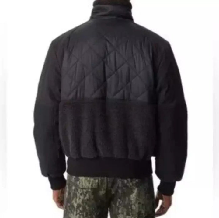 Translation missing: en.Bass Outdoor Men's Mixed-Media Full-Zip Bomber Jacket - Caviar-Medium
