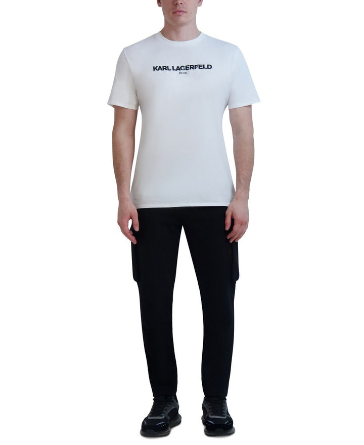 Translation missing: en.Karl Lagerfeld Paris Men's Fleece Cargo Joggers - Black - XL