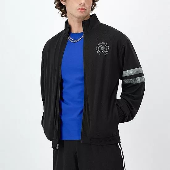 Translation missing: en.Champion Track Jacket Black Size Large Attack Reg-Fit Mesh Full-Zip Rec ClubLogo