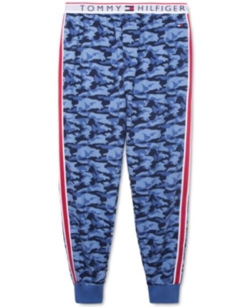 Translation missing: en.Tommy Hilfiger Mens Modern Essential Camo Lounge Jogger Pajama Pants Sapphire- M