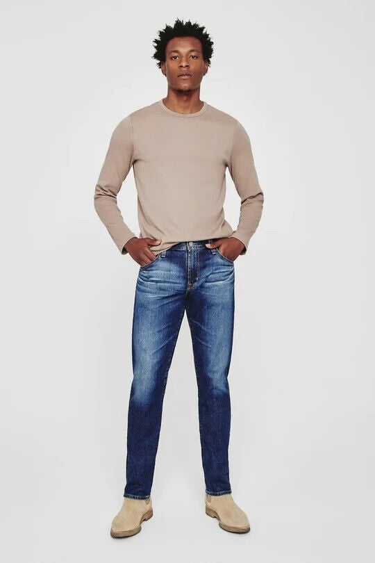 Translation missing: en.AG Tellis Men's Vapor Wash Modern Slim Fit Jeans in Airway Blue-29/34 1783LED