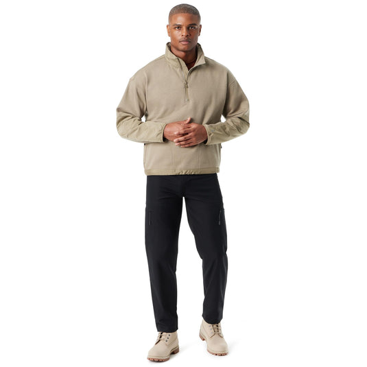 Translation missing: en.Bass Outdoor Men's Reg-Fit Convertible Hood 1/4-Zip Sweatshirt Green-XL New