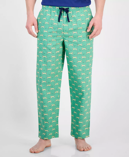 Translation missing: en.Club Room Men's Dog Park 2Pc Pajama Set T-Shirt Pants Green Blue-Large