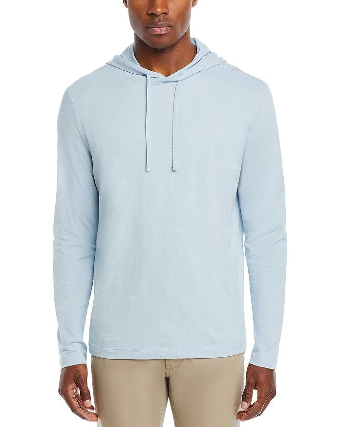 Translation missing: en.The Men's Store at Major Dept Store Cotton Slub Hooded Long Sleeve Tee Blue-XL