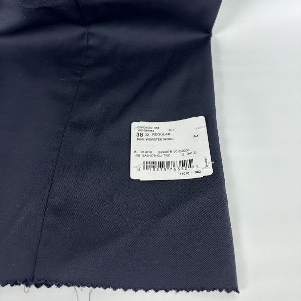 Translation missing: en.Hart Schaffner Marx Men's Chicago Classic Fit Wool Suit Pants Navy-32 Unhemmed