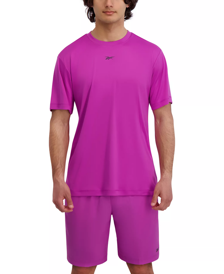 Translation missing: en.Reebok Men's Tech Performance Regular-Fit Logo T-Shirt - Purple Rave-2XL