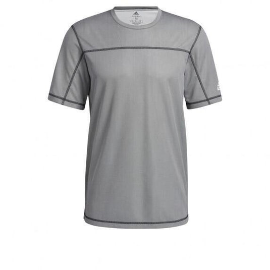 Translation missing: en.adidas Men's PrimeBlue Run For the Oceans T-Shirt Silver GM0471-Small