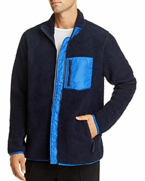 Translation missing: en.Pacific &amp; Park Sherpa Fleece Jacket Navy/Blue-Size 2XL