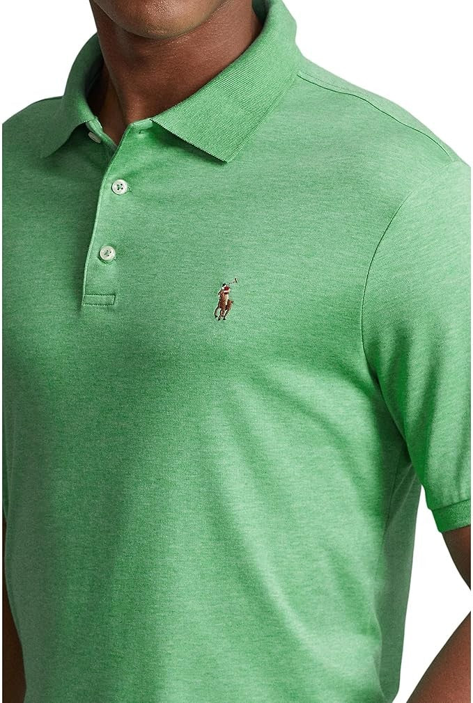 Translation missing: en.Polo Ralph Lauren Men's Classic Fit Soft Cotton Polo - Resort Green Heather-2XL