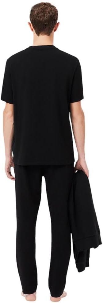 Translation missing: en.Lacoste Men's Straight Leg Pajama Pant Black Size XL With Croc Waistband Jersey