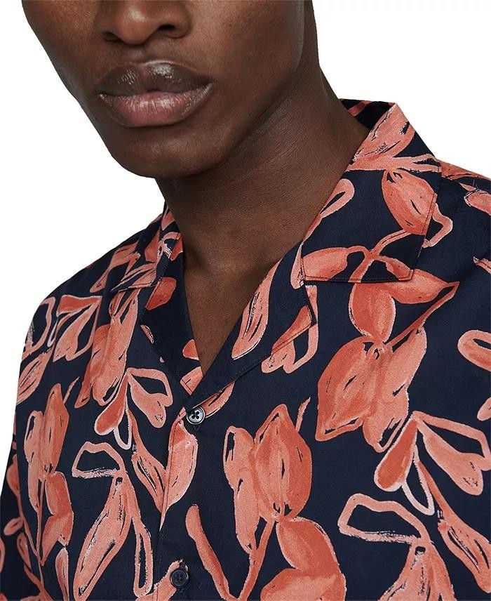 Translation missing: en.Matinique Men's Regular-Fit Abstract Graphic Shirt - Faded Rose-Size Large