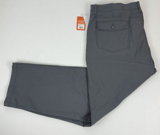 Translation missing: en.Bass Outdoor Men's Slim Straight-Fit Traveler Pants - Asphalt Gray-42x30.5 New