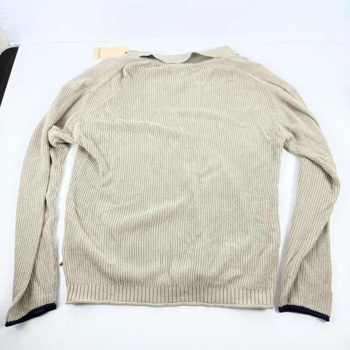 Translation missing: en.Scotch &amp; Soda Men's Organic Cotton Knit Polo Sweater in Beige-XL