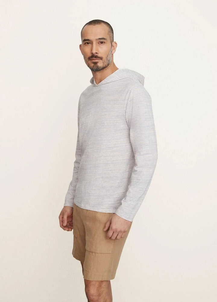 Translation missing: en.Vince Men's Space Dye Cotton Hoodie in Pale Purple-Medium