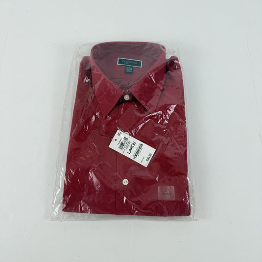 Translation missing: en.Club Room Men's Regular-Fit Dress Shirt Jester Red- Large 16-16.5