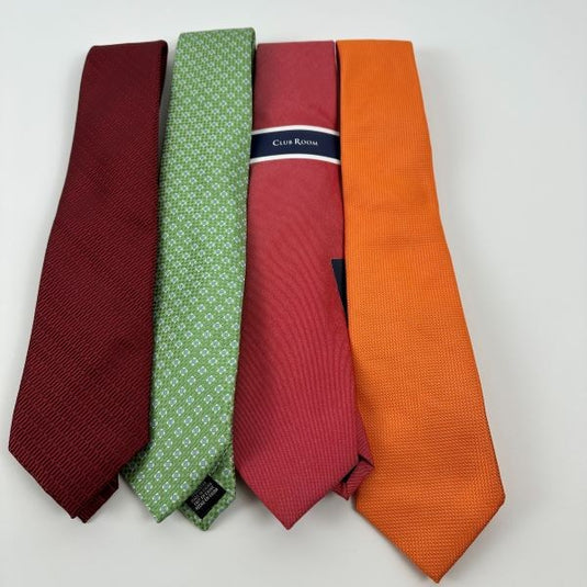Translation missing: en.Club Room &amp; Perry Ellis Mens lot of 4 Polyester Ties in Assorted Colors-O/S