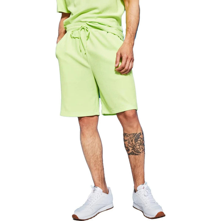 Translation missing: en.Royalty by Maluma Men's Relax-Fit Textured Ottoman Stripe Shorts Mojito-Small