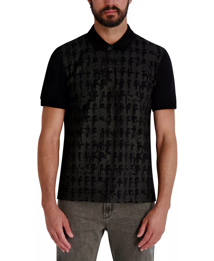 Translation missing: en.Karl Lagerfeld Paris Men's Polo Neck T-Shirt - Black - 2XL