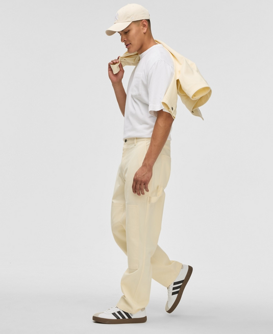 Translation missing: en.Mode of One Men's Relaxed-Fit Stretch Twill Utility Pants, Soft Vanilla-30x31