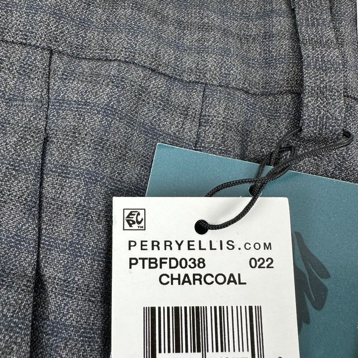 Translation missing: en.Perry Ellis Portfolio Essentials Men's Slim-Fit Stretch Pants - Charcoal-30x32