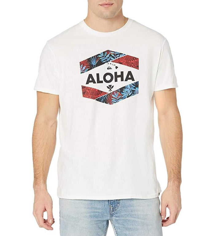 Translation missing: en.Quiksilver Mens Hi Garden of Eden Tee in White-Small, XL, 2XL